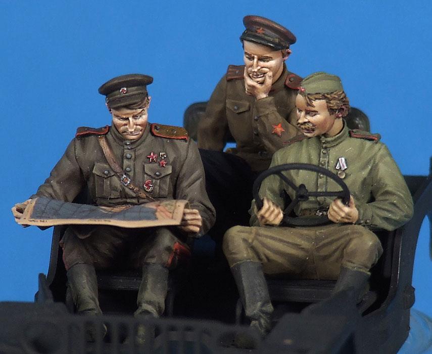 1/35 二战苏联吉普车乘员组