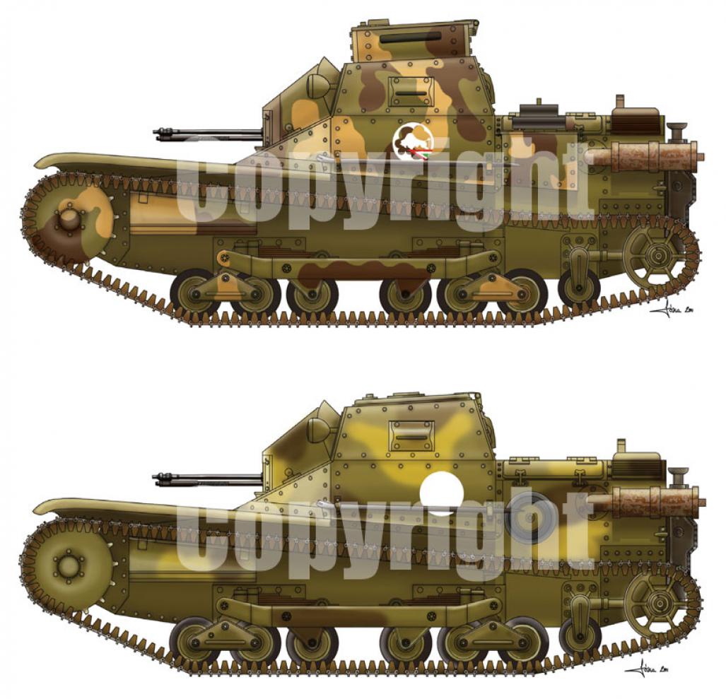 1/35 二战意大利 CV3/35 轻型履带装甲车改造件(配威骏) #2