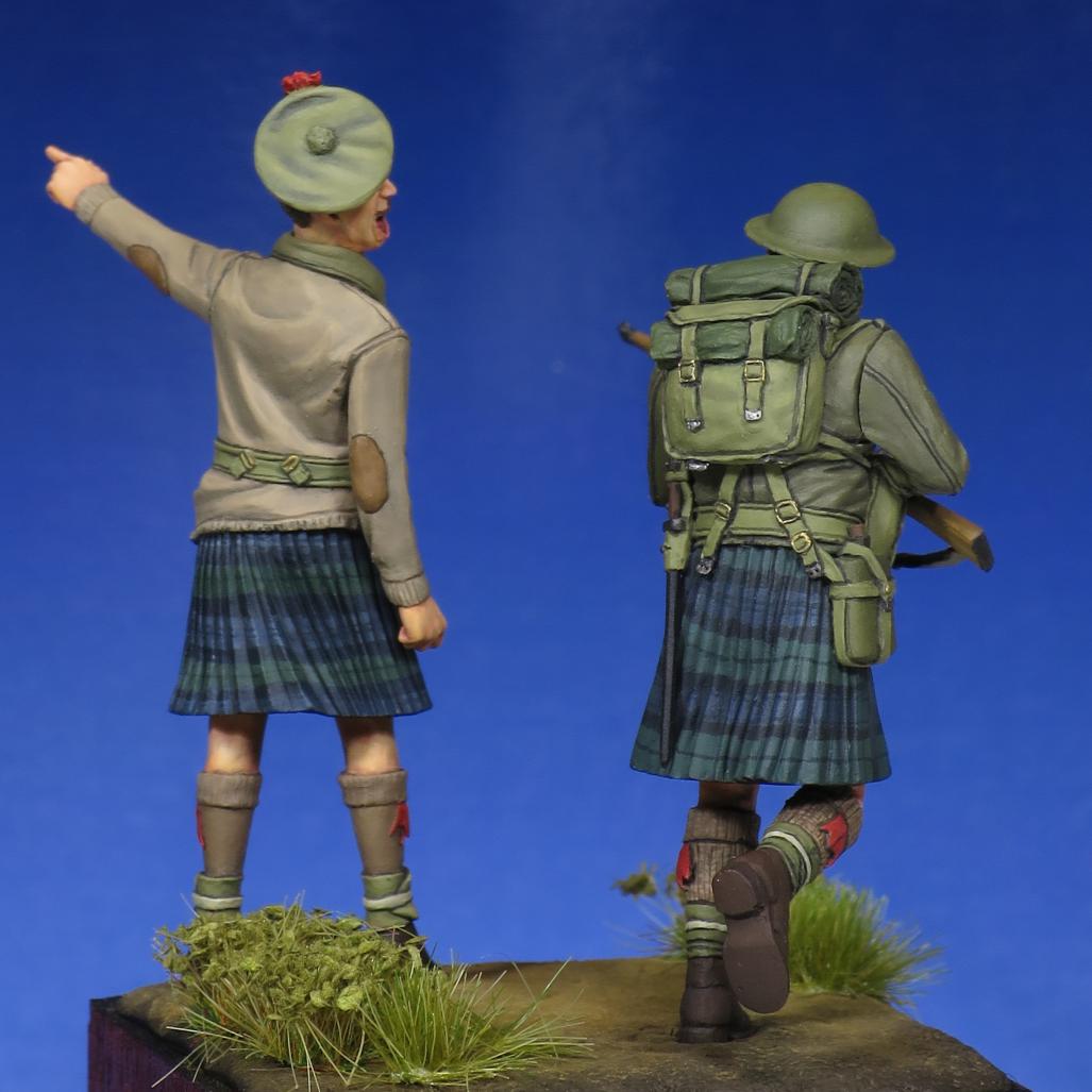 1/35 二战苏格兰黑卫士兵团军官与步兵 - 点击图像关闭