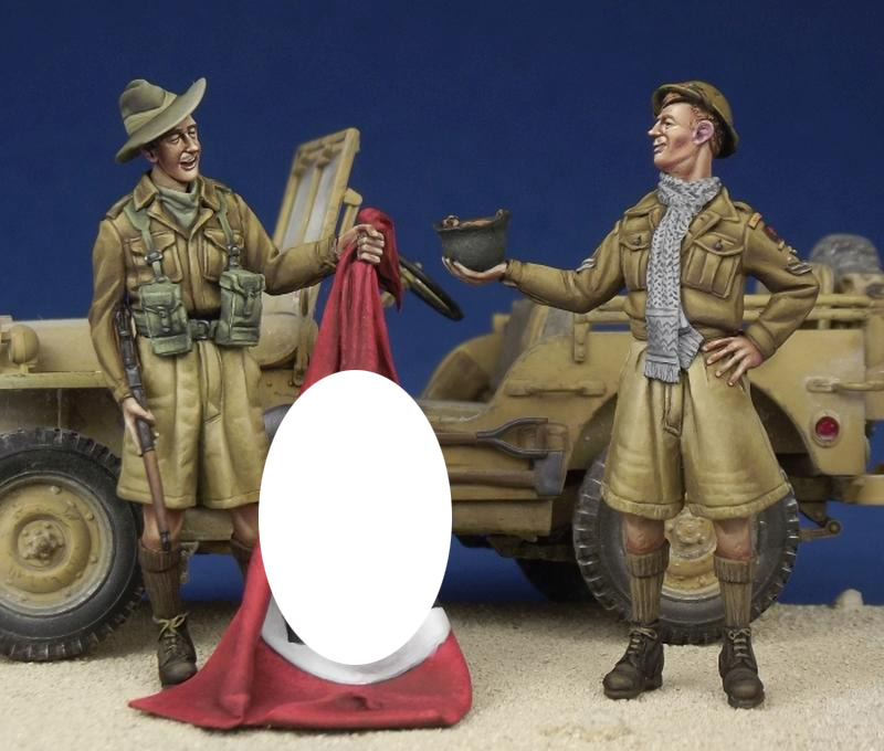 1/35 二战英国士兵与澳大利亚士兵 - 点击图像关闭