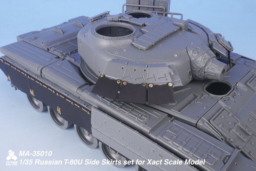 1/35 现代俄罗斯 T-80U 主战坦克侧裙装甲(配Xact) - 点击图像关闭