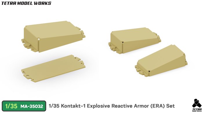 1/35 现代苏联接触-1型爆炸反应装甲块改造蚀刻片