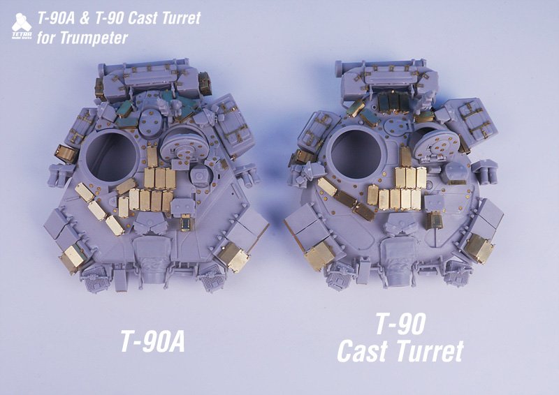 1/35 现代俄罗斯 T-90A/T-90 主战坦克改造蚀刻片(配小号手)