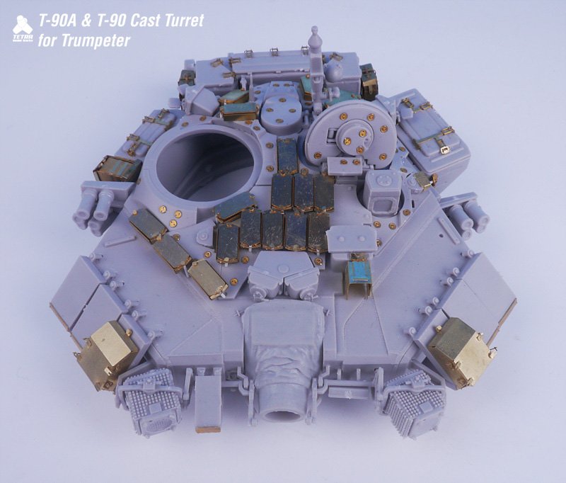 1/35 现代俄罗斯 T-90A/T-90 主战坦克改造蚀刻片(配小号手) - 点击图像关闭