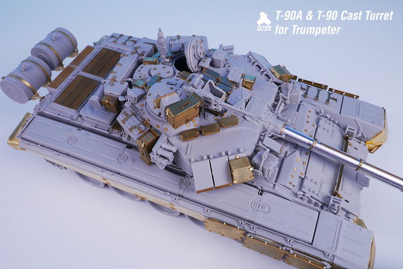 1/35 现代俄罗斯 T-90A/T-90 主战坦克改造蚀刻片(配小号手)