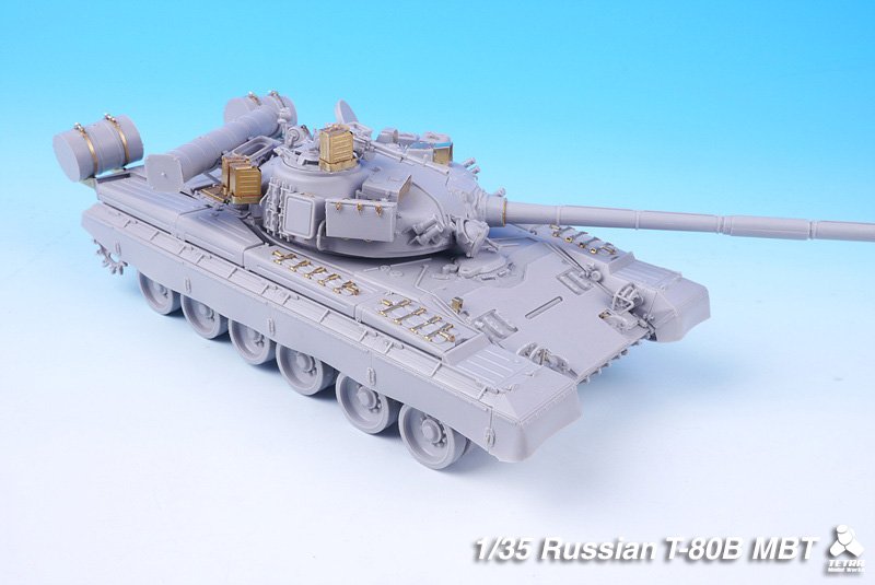 1/35 现代俄罗斯 T-80B 主战坦克改造蚀刻片(配小号手) - 点击图像关闭