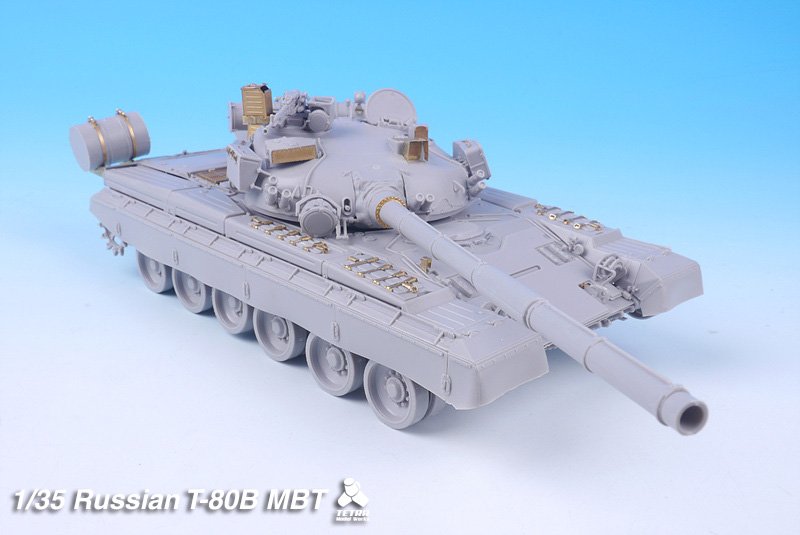 1/35 现代俄罗斯 T-80B 主战坦克改造蚀刻片(配小号手) - 点击图像关闭