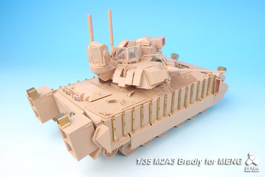 1/35 现代美国 M2A3 布雷德利步兵战车改造蚀刻片(配Meng Model)