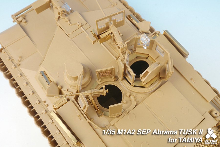 1/35 现代美国 M1A2 SEP TUSK II 艾布拉姆斯主战坦克改造蚀刻片(配田宫) - 点击图像关闭
