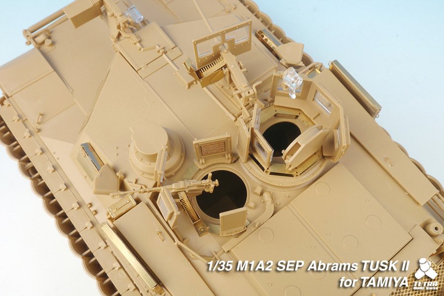 1/35 现代美国 M1A2 SEP TUSK II 艾布拉姆斯主战坦克改造蚀刻片(配田宫)