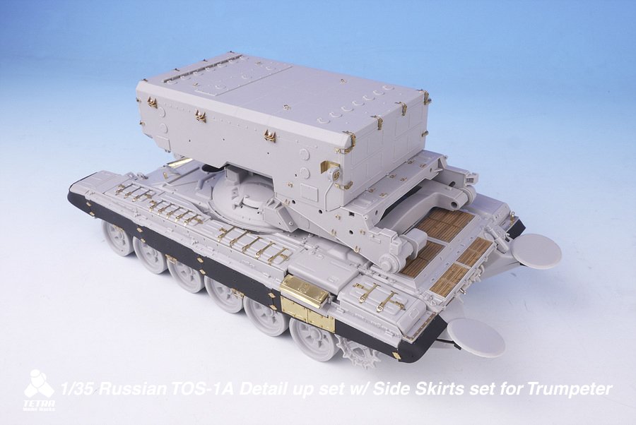 1/35 现代俄罗斯 TOS-1A 重型喷火坦克改造蚀刻片(配小号手)