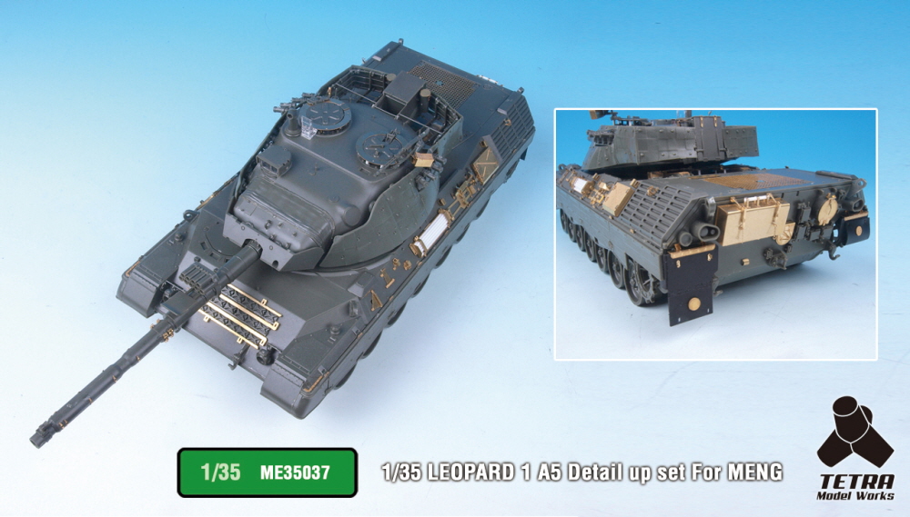 1/35 现代德国豹1A5主战坦克改造蚀刻片(配Meng Model)