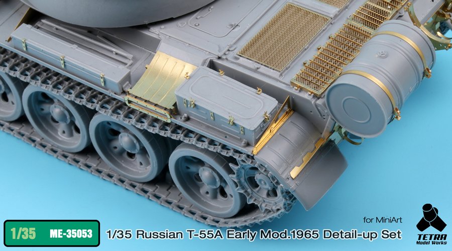 1/35 现代俄罗斯 T-55A 中型坦克初期型1965年型改造蚀刻片(配Miniart) - 点击图像关闭