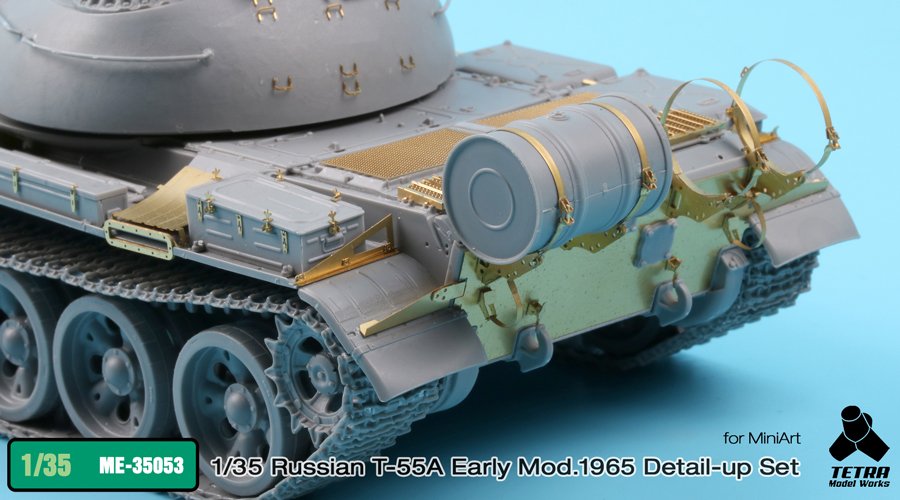 1/35 现代俄罗斯 T-55A 中型坦克初期型1965年型改造蚀刻片(配Miniart)