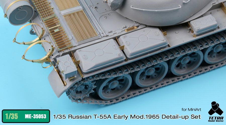 1/35 现代俄罗斯 T-55A 中型坦克初期型1965年型改造蚀刻片(配Miniart)