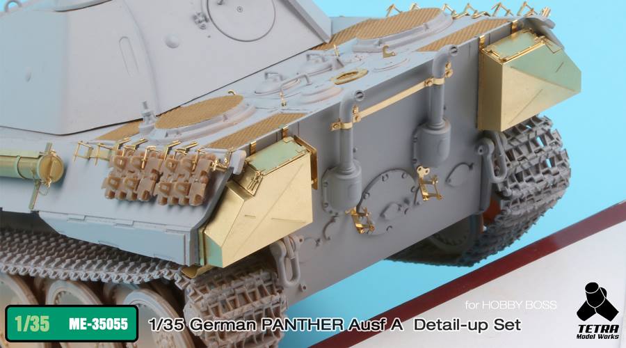 1/35 二战德国豹式中型坦克A型改造蚀刻片(配Hobby Boss)