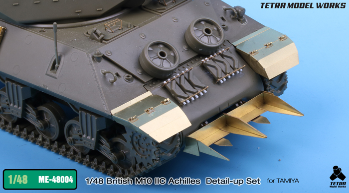 1/48 二战英国 M10 IIC 阿基里斯坦克歼击车改造蚀刻片(配田宫)