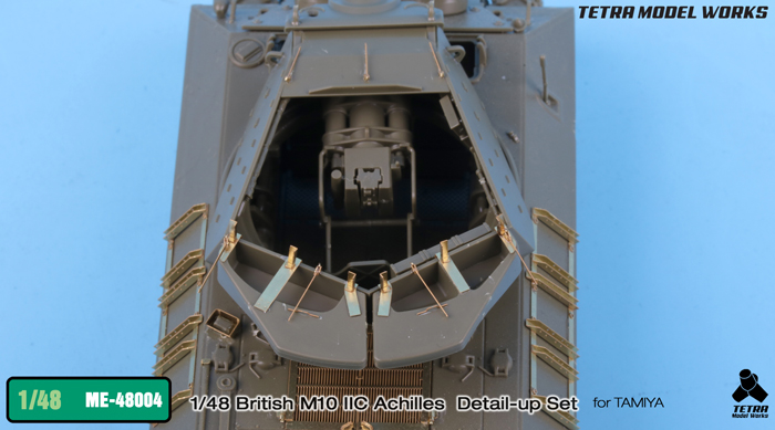 1/48 二战英国 M10 IIC 阿基里斯坦克歼击车改造蚀刻片(配田宫)