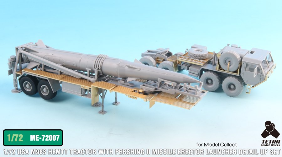 1/72 现代美国 M983 潘兴2战术对地弹道导弹发射车改造蚀刻片(配搜模阁)