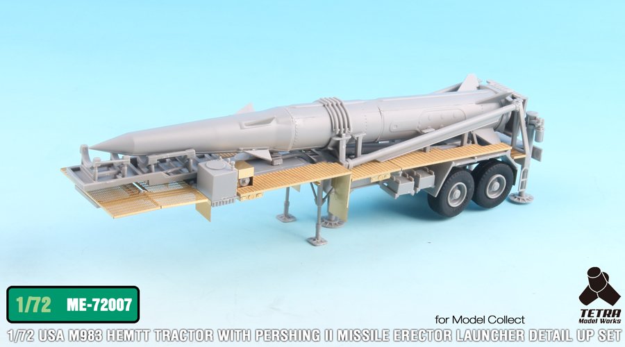 1/72 现代美国 M983 潘兴2战术对地弹道导弹发射车改造蚀刻片(配搜模阁)