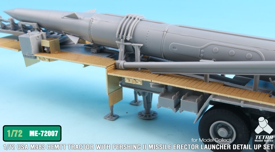 1/72 现代美国 M983 潘兴2战术对地弹道导弹发射车改造蚀刻片(配搜模阁)