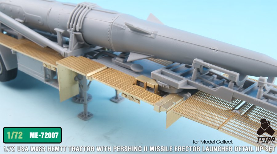 1/72 现代美国 M983 潘兴2战术对地弹道导弹发射车改造蚀刻片(配搜模阁)