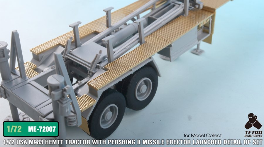 1/72 现代美国 M983 潘兴2战术对地弹道导弹发射车改造蚀刻片(配搜模阁)