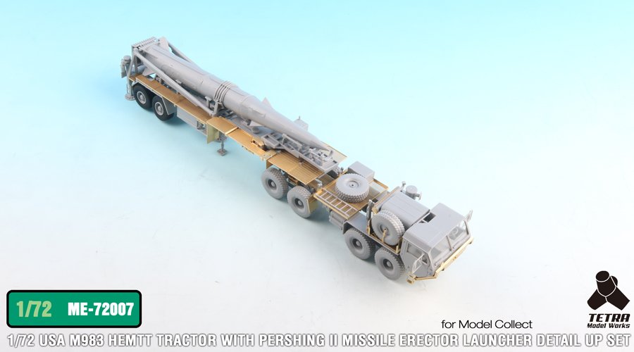 1/72 现代美国 M983 潘兴2战术对地弹道导弹发射车改造蚀刻片(配搜模阁)
