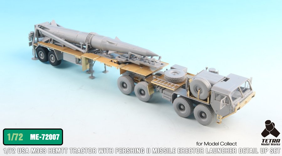 1/72 现代美国 M983 潘兴2战术对地弹道导弹发射车改造蚀刻片(配搜模阁)
