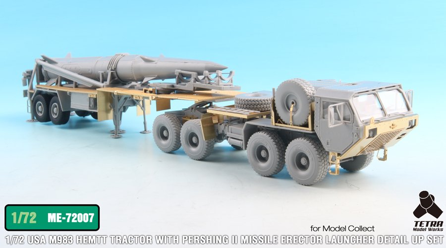 1/72 现代美国 M983 潘兴2战术对地弹道导弹发射车改造蚀刻片(配搜模阁)