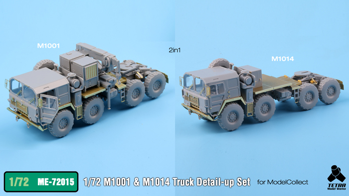 1/72 现代北约 M1001, M1014 重型战术牵引车改造蚀刻片(配搜模阁) - 点击图像关闭