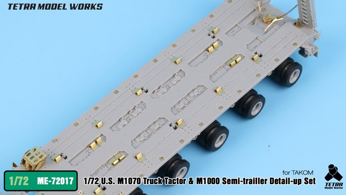 1/72 现代美国 M1070 重型运输牵引车与 M1000 半拖挂车改造蚀刻片(配三花) - 点击图像关闭