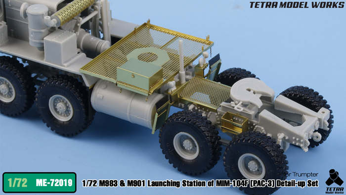 1/72 现代美国 M983/M901 PAC-3 爱国者防空导弹发射车改造蚀刻片(配小号手)