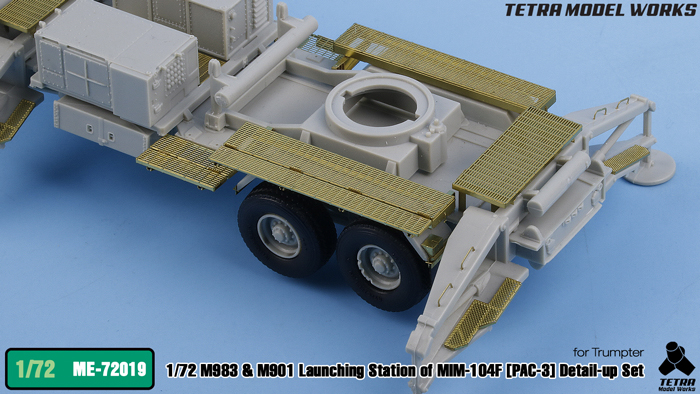 1/72 现代美国 M983/M901 PAC-3 爱国者防空导弹发射车改造蚀刻片(配小号手)