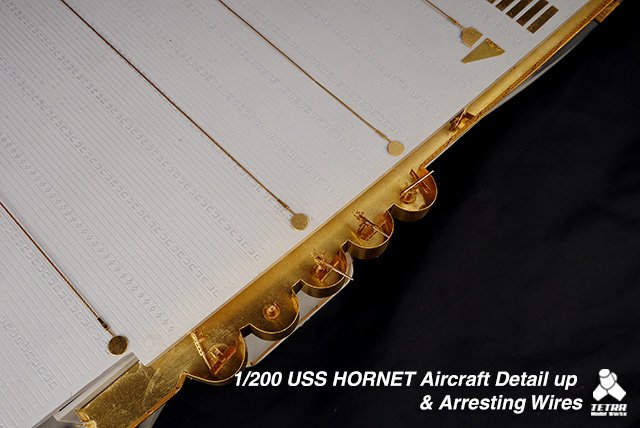 1/200 二战美国黄蜂号航空母舰拦阻索与飞机细节蚀刻片
