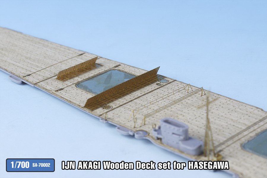 1/700 二战日本赤城号航空母舰木甲板改造件(配长谷川)