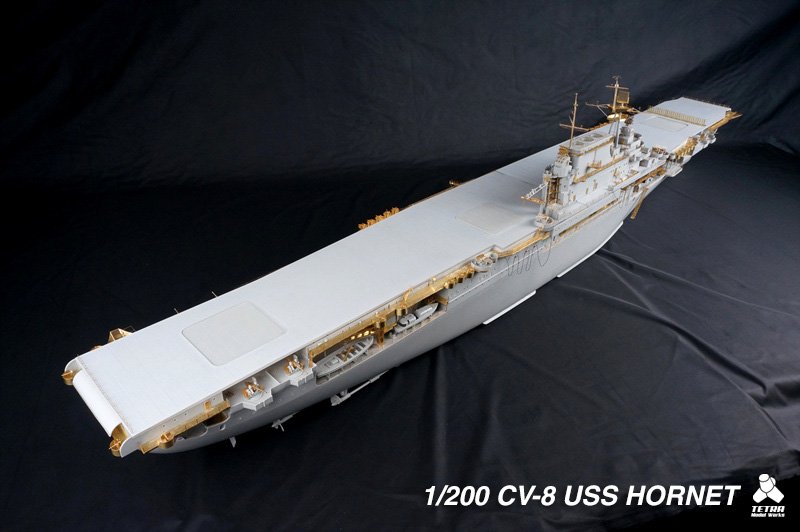 1/200 二战美国 CV-8 黄蜂号航空母舰改造蚀刻片(配Merit) - 点击图像关闭
