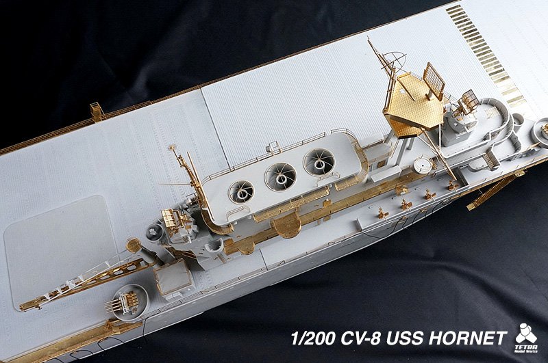 1/200 二战美国 CV-8 黄蜂号航空母舰改造蚀刻片(配Merit) - 点击图像关闭