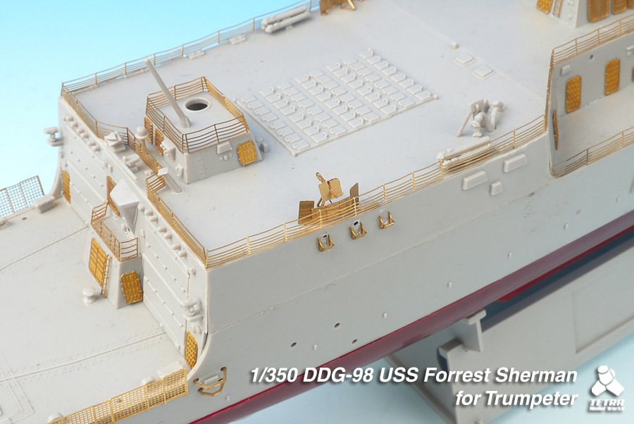 1/350 现代美国 DDG-98 福莱斯特谢尔曼号驱逐舰改造蚀刻片(配小号手) - 点击图像关闭
