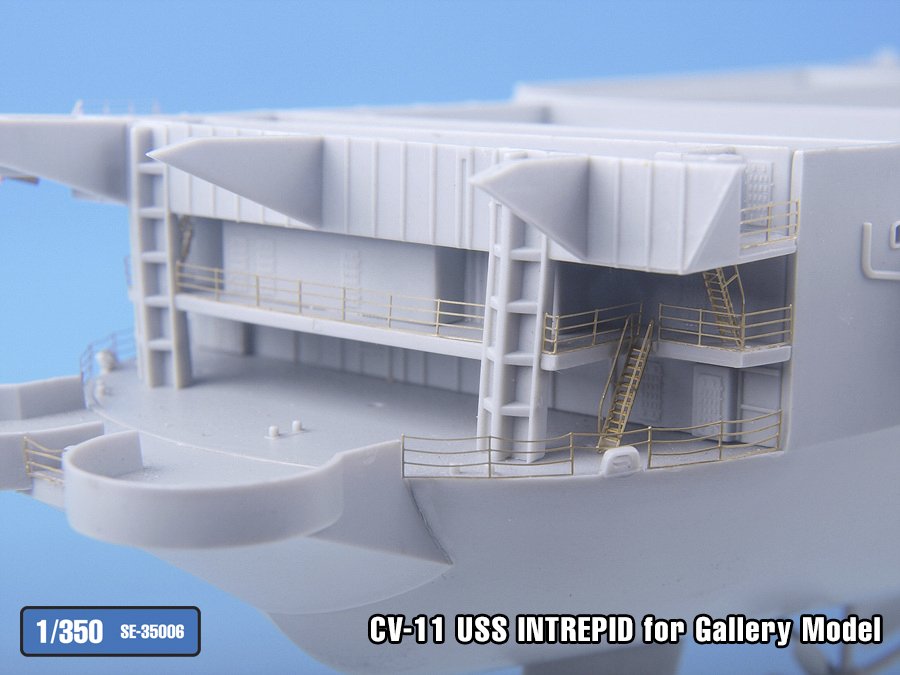 1/350 现代美国 CV-11 无畏号航空母舰改造蚀刻片(配小号手与Gallery Models)