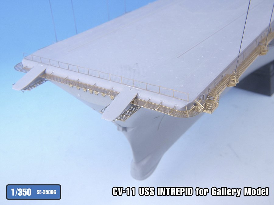 1/350 现代美国 CV-11 无畏号航空母舰改造蚀刻片(配小号手与Gallery Models)