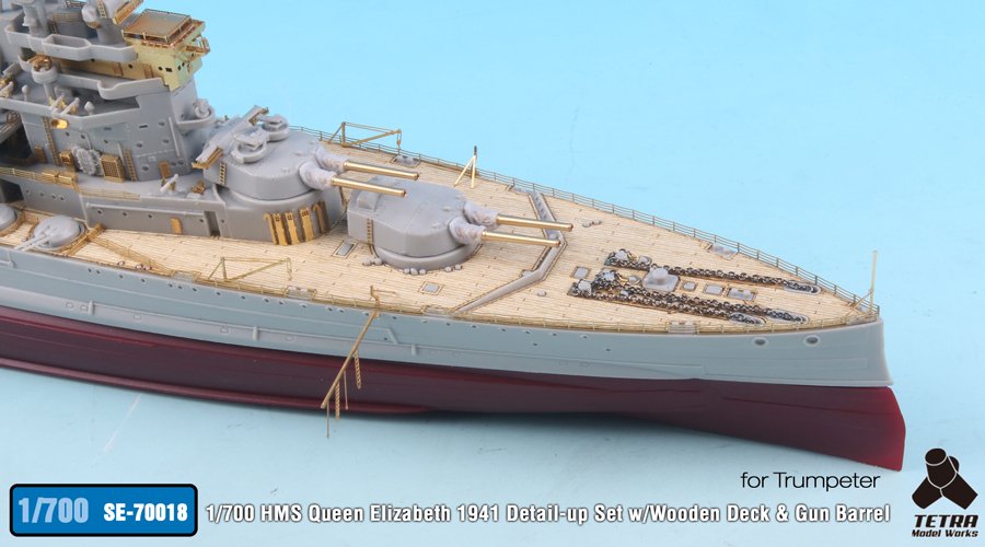 1/700 二战英国伊丽莎白号战列舰1941年型改造蚀刻片(配小号手) - 点击图像关闭