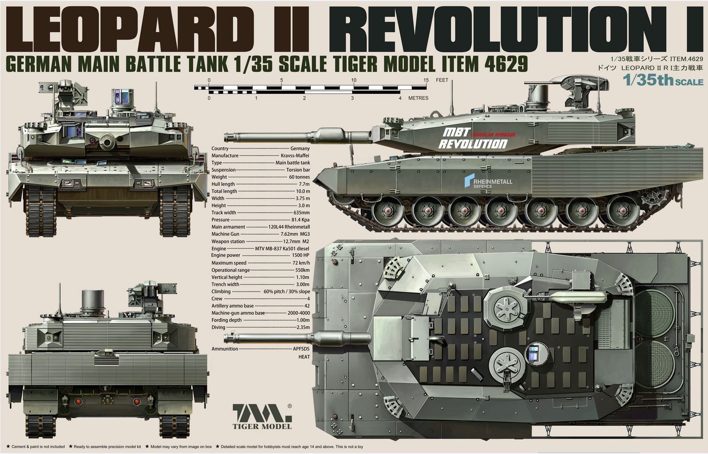 1/35 现代德国豹2主战坦克革命1型