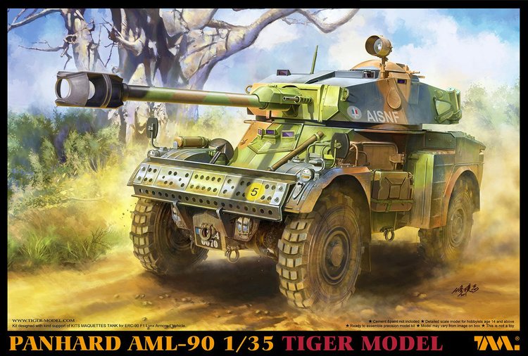 1/35 现代法国 AML-90 轻型轮式装甲车 - 点击图像关闭
