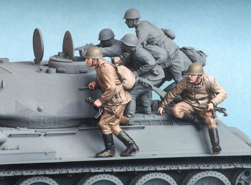 1/35 二战苏联机械化步兵组(1)"1943-45年夏季" - 点击图像关闭