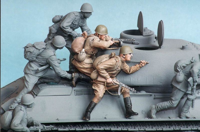 1/35 二战苏联机械化步兵组(3)"1943-45年夏季" - 点击图像关闭