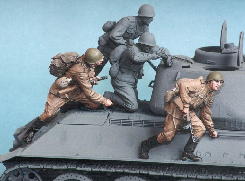 1/35 二战苏联机械化步兵组(4)"1943-45年夏季" - 点击图像关闭