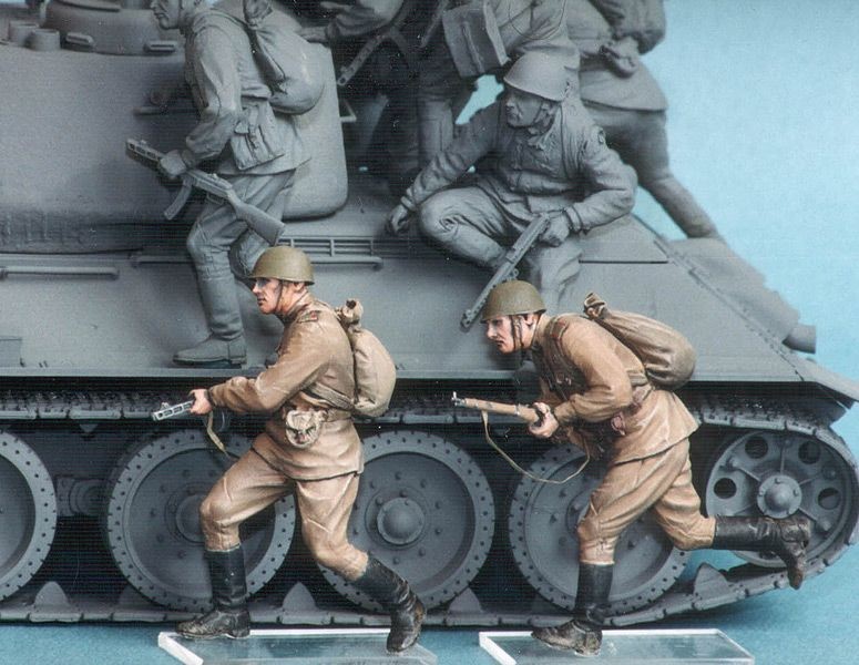 1/35 二战苏联机械化步兵组(5)"1943-45年夏季" - 点击图像关闭