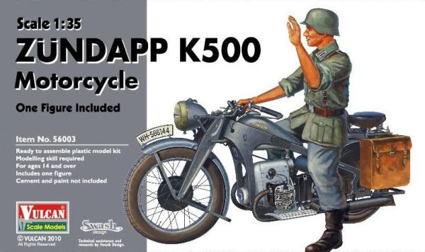 1/35 二战德国尊达普摩托车 K500 - 点击图像关闭