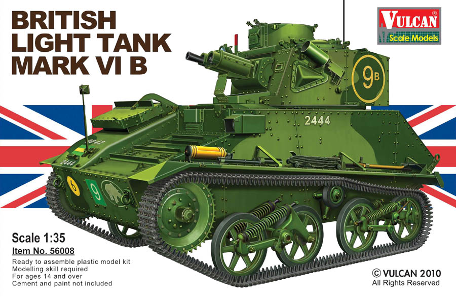 1/35 二战英国维克斯轻型坦克 Mk.VI B型 - 点击图像关闭